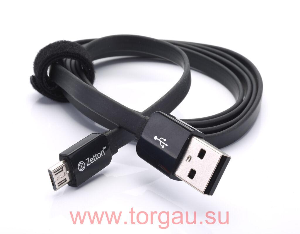 Кабель usb черный. Кабель Zetton Flat USB - MICROUSB 1 М. Кабель Zetton Flat Slim USB - MICROUSB 1 М. Кабель Zetton ZTU SBC. USB C Flat Cable.